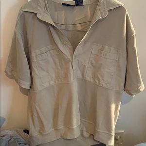 Safe green ribbed top